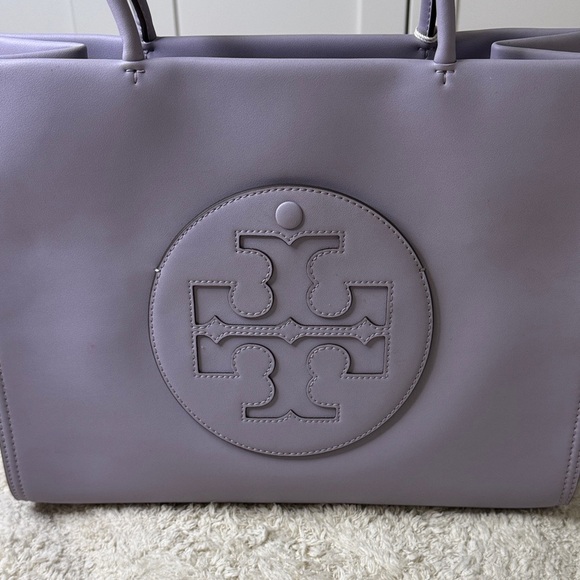 NWT 💟Tory Burch Purple Heather Ella Bio Small Tote Tote Bag - Picture 2 of 12